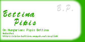 bettina pipis business card